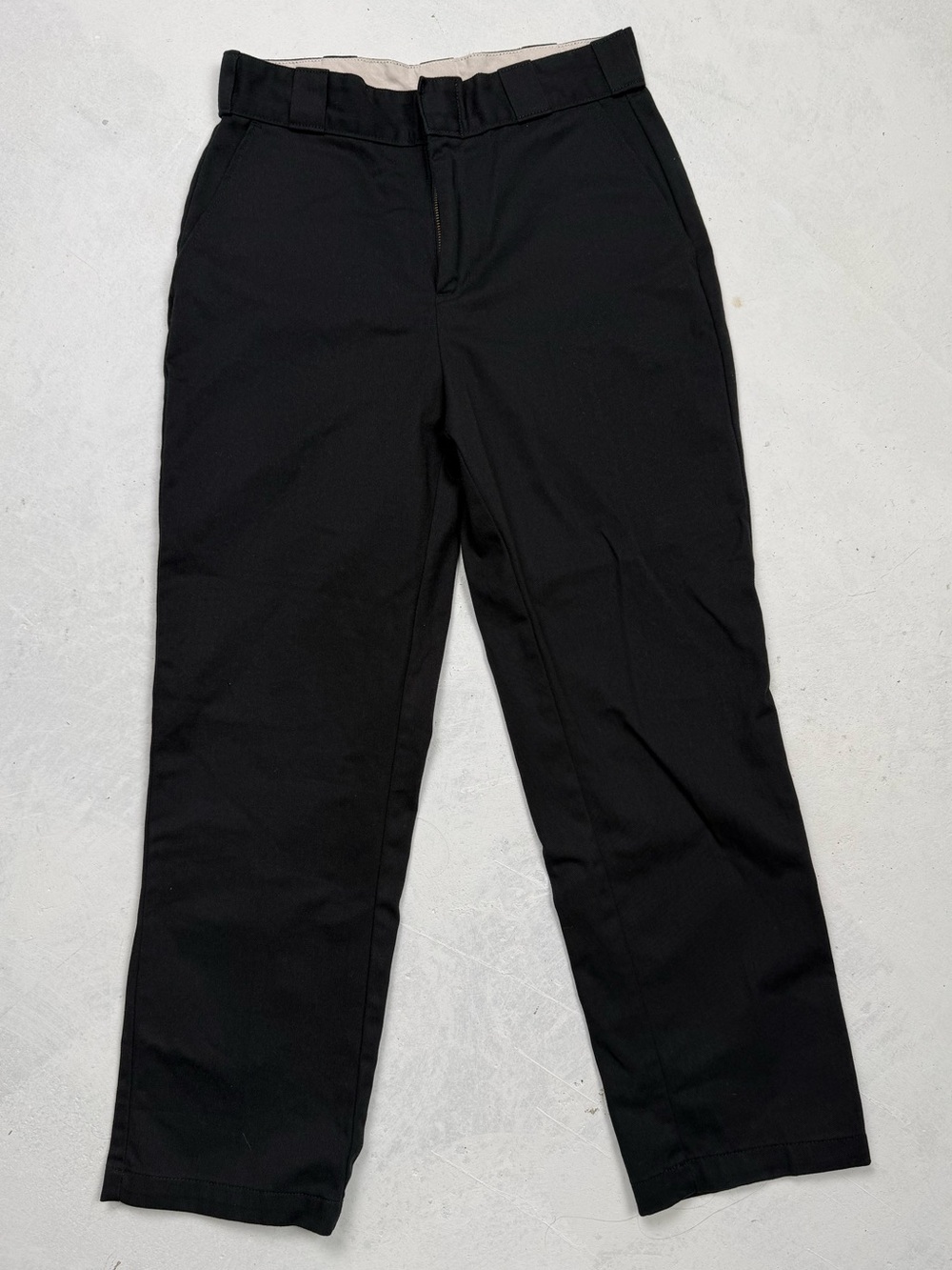 Woman’s Black Straight-Leg Pants